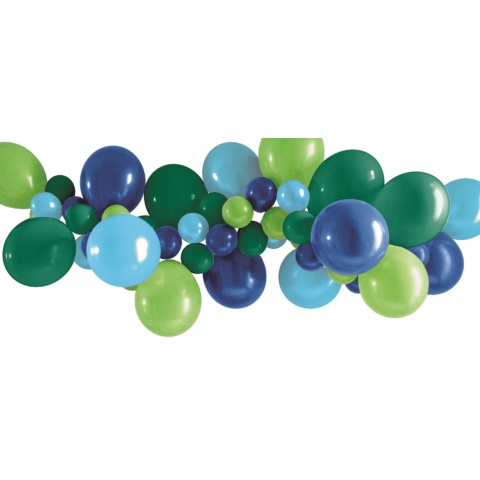 Artwrap Party biodegradeble Balloon Garland - Blue  Green