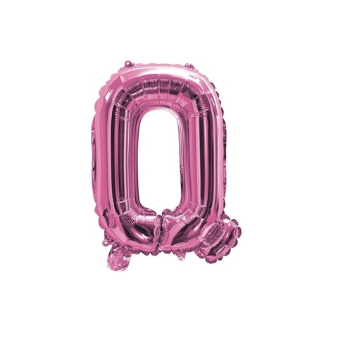 Artwrap 35 Cm Pink Party Foil Balloon - Letter Q
