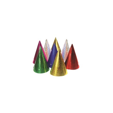 Artwrap Party Hats - Holographic Assorted Colours