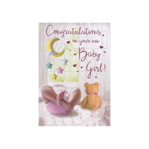 Regal Publishing New Born Card - Baby Girl