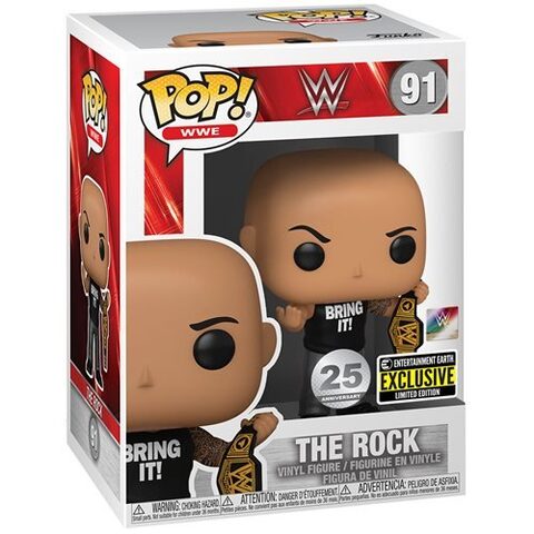 Pre-Order Funko POP WWE 91 The Rock with Championship Belt