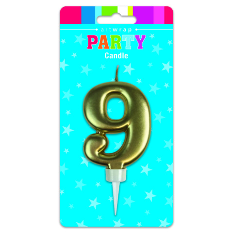 Artwrap Jumbo Party Gold Candle - 9