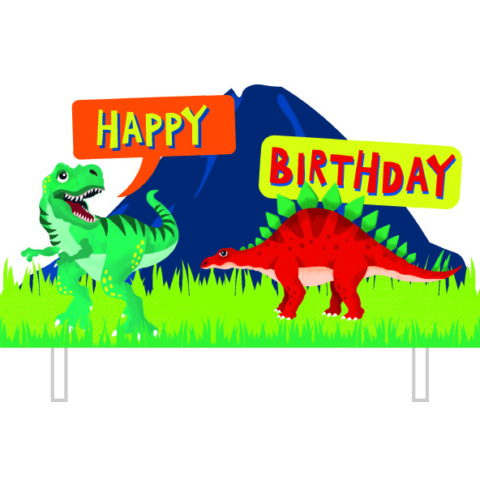 Artwrap Party Cake Topper - Dinosaur