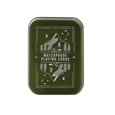 IS Gift Waterproof Playing Cards in a tin