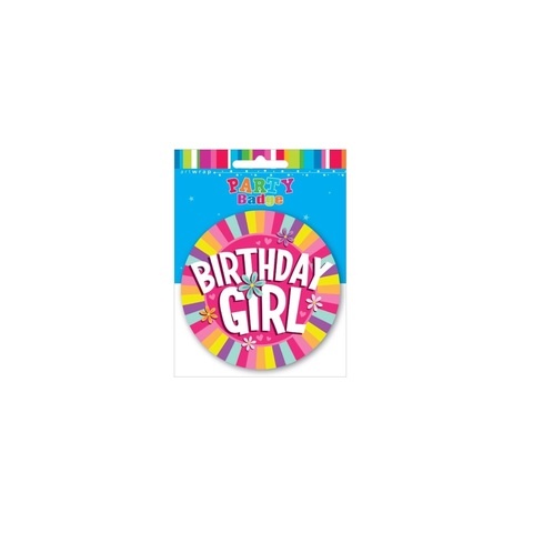 Artwrap Large Party Badges - Birthday Girl