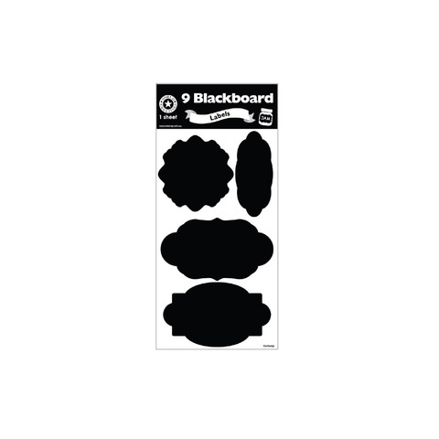 Artwrap Party Stickers Labels - Blackboard