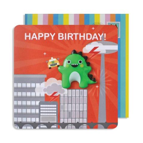 Pango Jelly Magnet Dinosaur Birthday Card