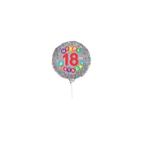 Artwrap 9 Party Foil Balloon - 18Th Birthday