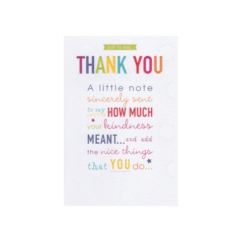 Words n Wishes Thank You Card