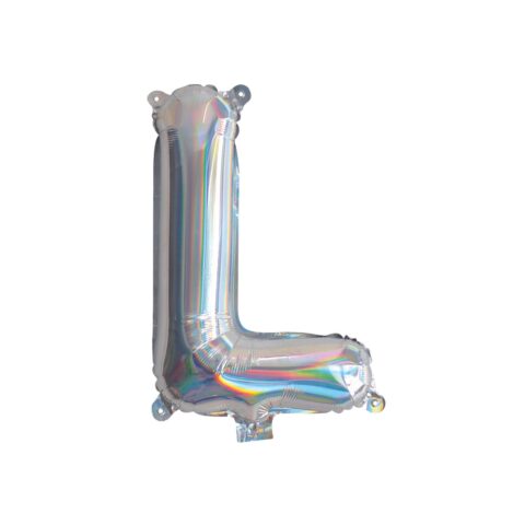 IG Design Group  35cm Iridescent Foil Balloon - Alphabet  L