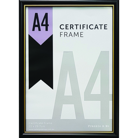 Paper Craft Certificate Frame Gold A4