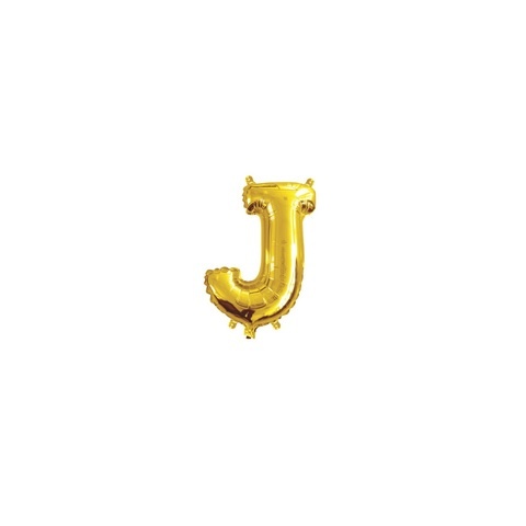 Artwrap 35 Cm Gold Party Foil Balloon - Letter J