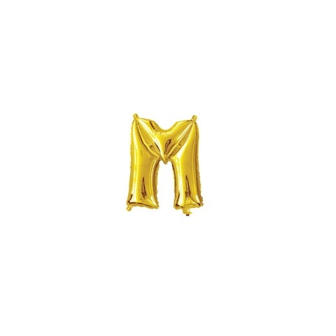 Artwrap 35 Cm Gold Party Foil Balloon - Letter M