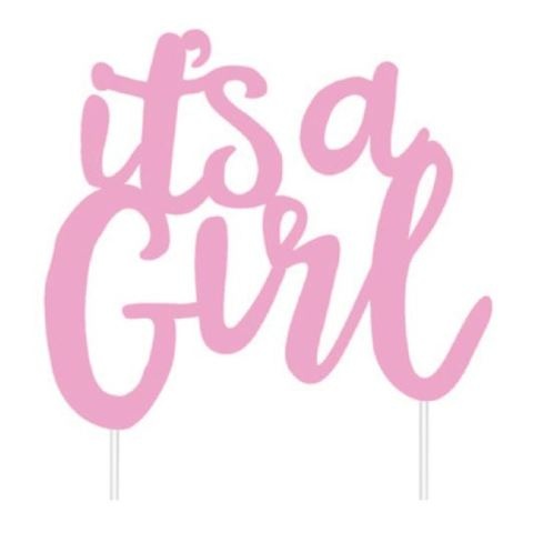 Artwrap  Party Cake Topper - Its A Girl