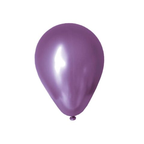 IG Design Group Chrome Latex Balloons - Purple