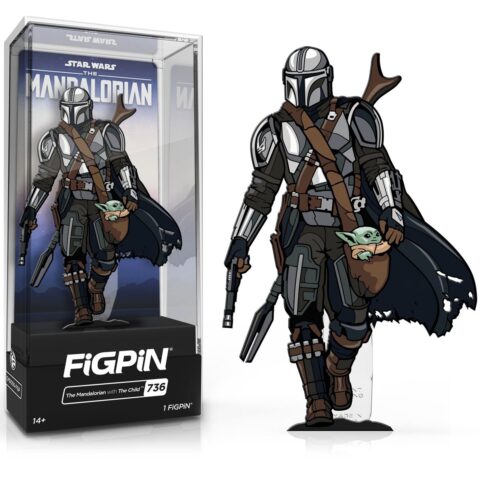 Figpin Mandalorian S2 Mandalorian with Child FiGPiN 3-Inch Pin