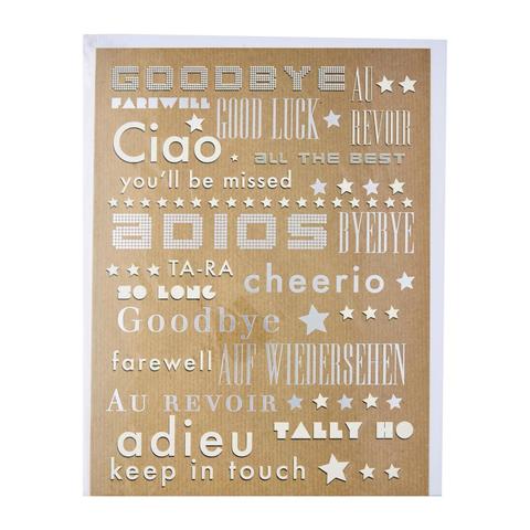 Piccadilly Farewell Card - Goodbye