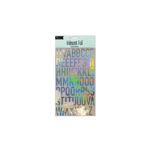 Papercraft Letter Stickers - Iridescent Foil