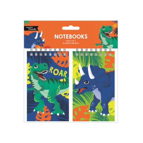 IG Design Group Notebooks Pack Of 2 - Dinosaur