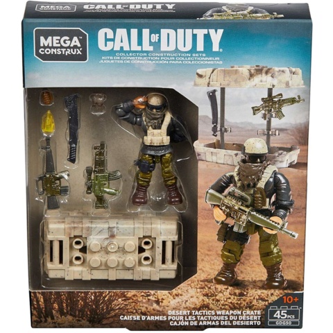 Mattel Mega Construx Call Of Duty Desert Tactic Weapon Crate