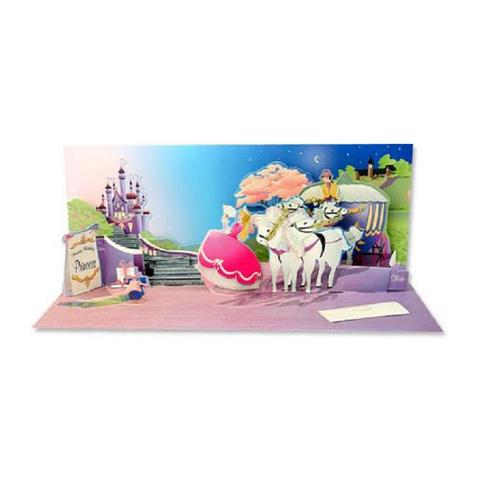 Up With Paper Panoramics POP-Up Greeting Card - Princess