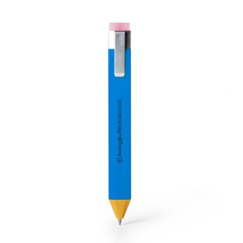 Thinking Gift Pen Bookmark Blue