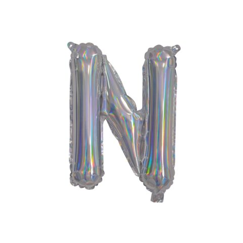 IG Design Group  35cm Iridescent Foil Balloon - Alphabet  N