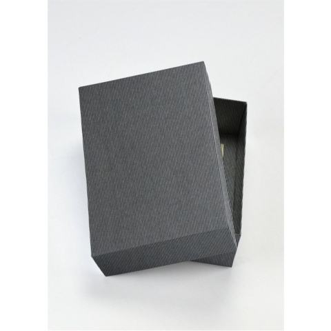 AEIOU Medium Plain Convenience Box - Metallic Grey
