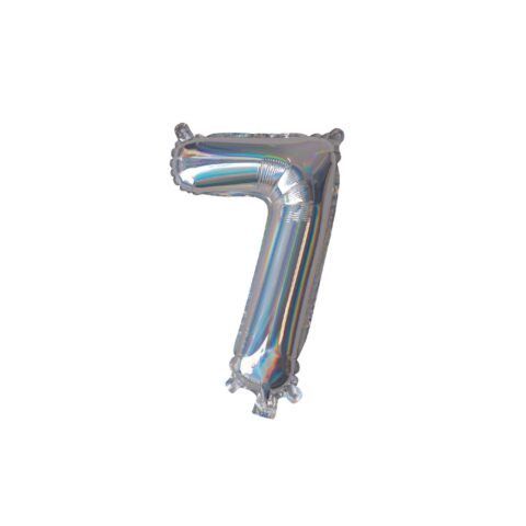 IG Design Group  35cm Iridescent Foil Balloon - Number 7