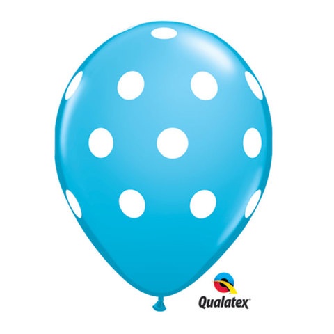 Qualatex 11 Latex Polka Dots - Blue