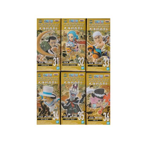 Pre-order Banpresto One Piece World Collectable Figure -The Great Pirates 100 Landscapes- Vol6 Set Of 6