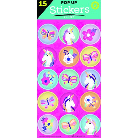 Artwrap Party Stickers - Unicorns