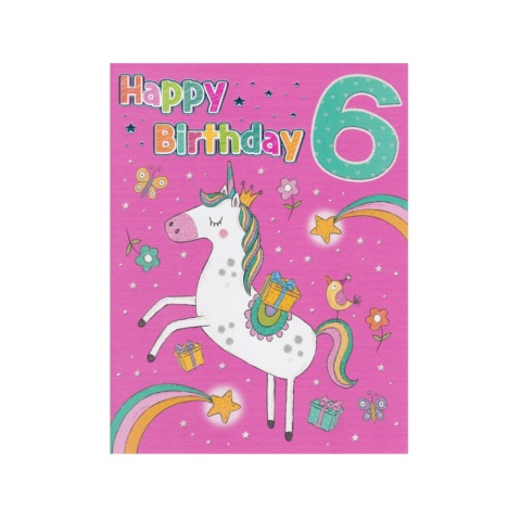 Regal Publishing Birthday Card - 6th Birthday Girl