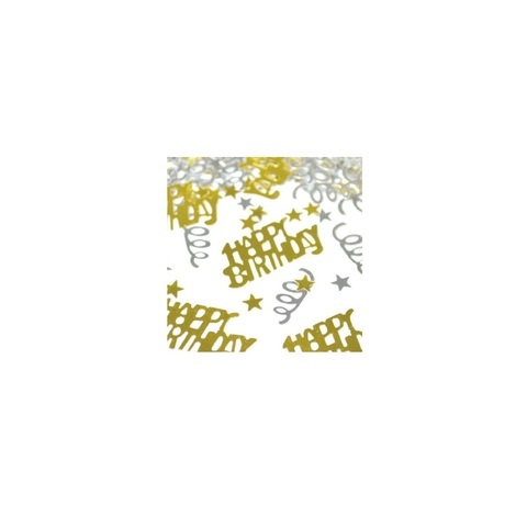 Artwrap Party Sprinkles Metallic Confetti - Happy Birthday