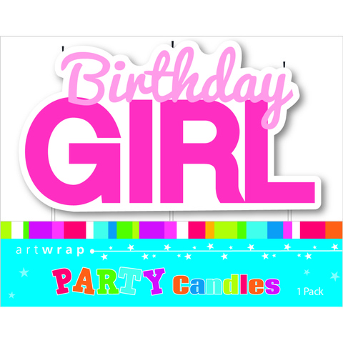 Artwrap Party Candles - Birthday Girl