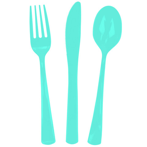 Artwrap  Party Plastic Cutlery - Blue