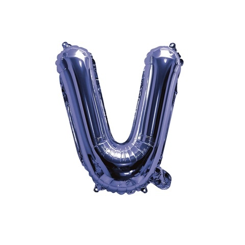 Artwrap 35 Cm Blue Party Foil Balloon - Letter V